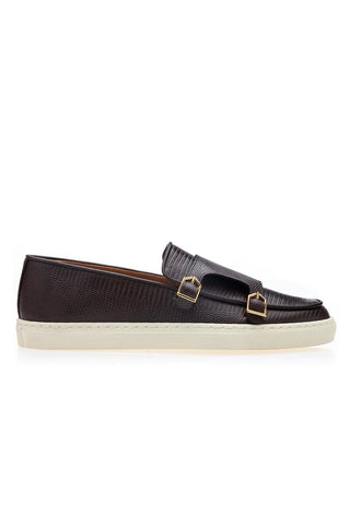 SUPERGLAMOUROUS Tangerine 7 Lizard Embossed Slip-On Sneaker (SPGM1339)