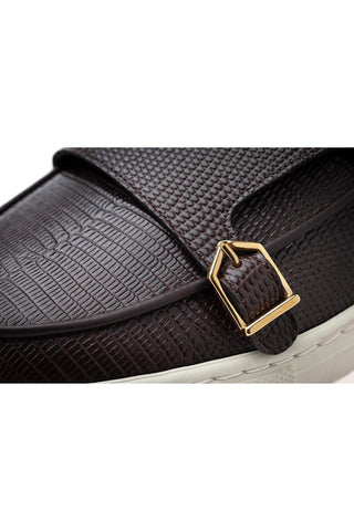 SUPERGLAMOUROUS Tangerine 7 Lizard Embossed Slip-On Sneaker (SPGM1339)