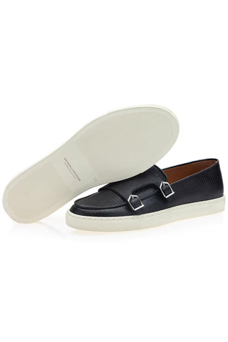 SUPERGLAMOUROUS Tangerine 7 Lizard Embossed Slip-On Sneaker (SPGM1339)