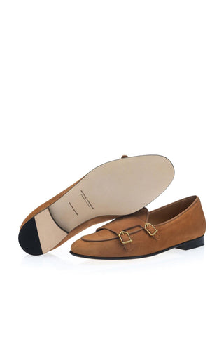 SUPERGLAMOUROUS Tangerine 7 Suede Double Monk-Strap