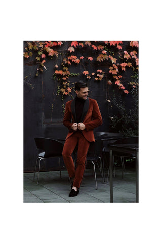 SUPERGLAMOUROUS Tangerine 7 Velour Black Velvet Monk-Straps Belgian Loafers (SPGMS1022)