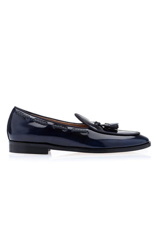 SUPERGLAMOUROUS Tangerine 8 Brushed Polished Calf-Skin Leather Belgian Tassel Loafers (SPGM1152)-AmbrogioShoes