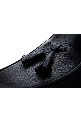 SUPERGLAMOUROUS Tangerine 8-T Deer-Skin Leather Belgian Tassel Loafers (SPGM1142)-AmbrogioShoes