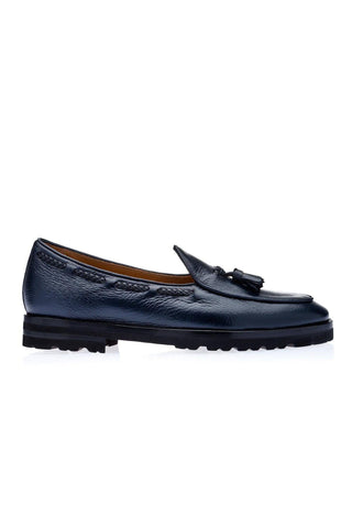 SUPERGLAMOUROUS Tangerine 8-T Deer-Skin Leather Belgian Tassel Loafers (SPGM1142)-AmbrogioShoes