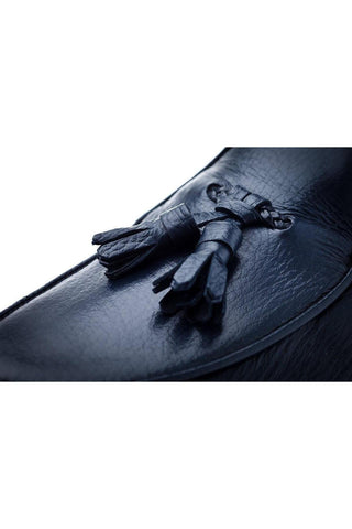 SUPERGLAMOUROUS Tangerine 8-T Deer-Skin Leather Belgian Tassel Loafers (SPGM1142)-AmbrogioShoes