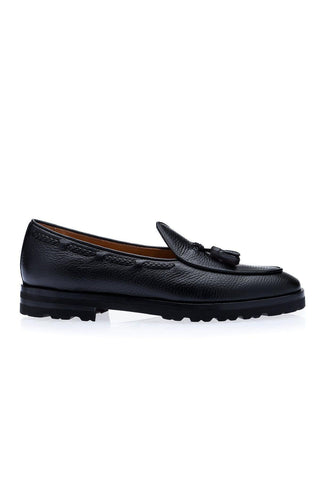SUPERGLAMOUROUS Tangerine 8-T Deer-Skin Leather Belgian Tassel Loafers (SPGM1142)