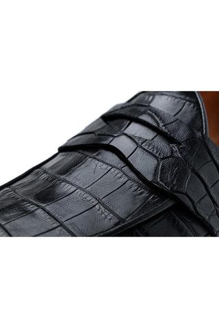 SUPERGLAMOUROUS Tangerine 9 Crocodile Belgian Loafer (SPGM1353)