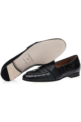 SUPERGLAMOUROUS Tangerine 9 Crocodile Belgian Loafer (SPGM1353)