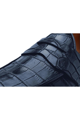 SUPERGLAMOUROUS Tangerine 9 Crocodile Skin Belgian Loafer (SPGM1353)