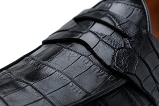 SUPERGLAMOUROUS Tangerine 9 Crocodile Skin Belgian Loafer (SPGM1353)-AmbrogioShoes