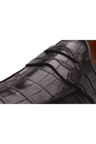 SUPERGLAMOUROUS Tangerine 9 Crocodile Skin Belgian Loafer (SPGM1353)