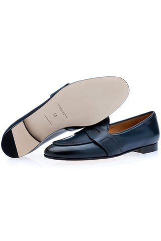 SUPERGLAMOUROUS Tangerine 9 Toledo Calf-Skin Leather Penny Loafer (SPGM1358)-AmbrogioShoes