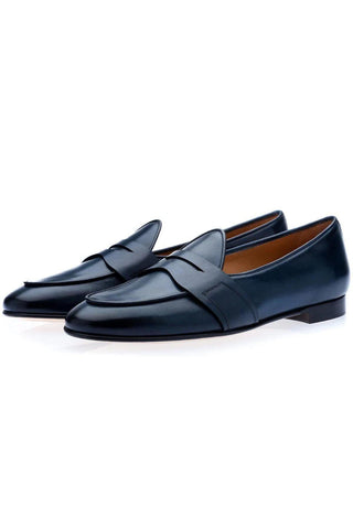 SUPERGLAMOUROUS Tangerine 9 Toledo Leather Penny Loafer