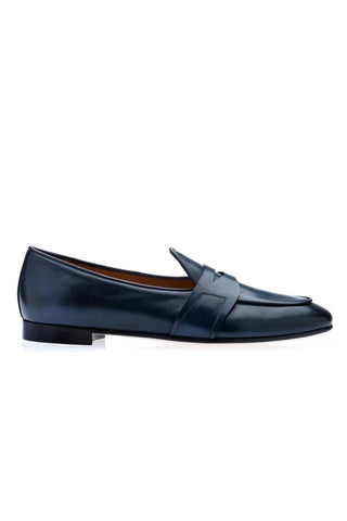 SUPERGLAMOUROUS Tangerine 9 Toledo Leather Penny Loafer