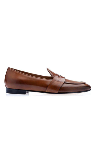 SUPERGLAMOUROUS Tangerine 9 Toledo Leather Penny Loafer