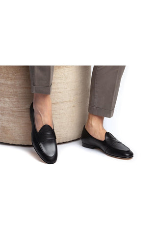 SUPERGLAMOUROUS Tangerine 9 Toledo Leather Penny Loafer