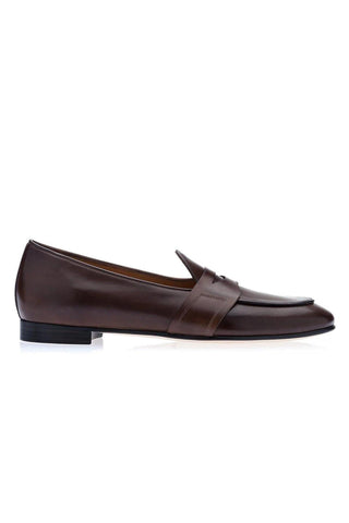 SUPERGLAMOUROUS Tangerine 9 Toledo Leather Penny Loafer