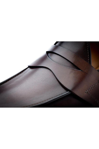 SUPERGLAMOUROUS Tangerine 9 Toledo Leather Penny Loafer