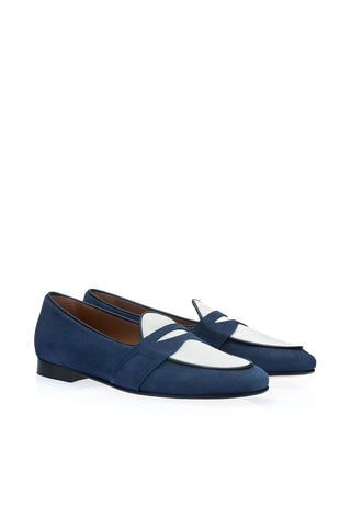 SUPERGLAMOUROUS Tangerine 9.3 Suede Penny Loafer