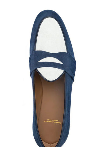SUPERGLAMOUROUS Tangerine 9.3 Suede Penny Loafer