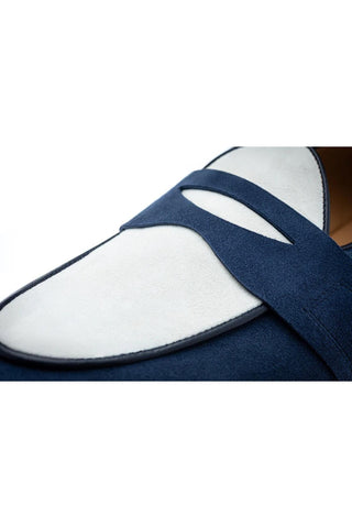SUPERGLAMOUROUS Tangerine 9.3 Suede Penny Loafer