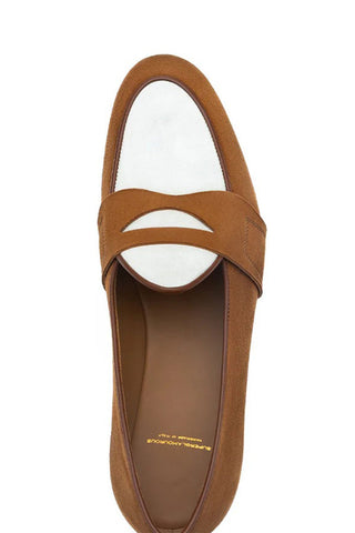 SUPERGLAMOUROUS Tangerine 9.3 Suede Penny Loafer