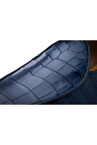 SUPERGLAMOUROUS Tangerine Exotic Crocodile Belgian Loafer(SPGM1348)-AmbrogioShoes