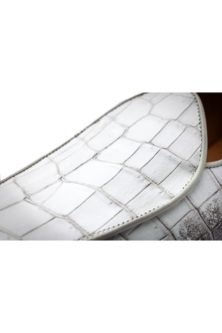 SUPERGLAMOUROUS Tangerine Exotic Crocodile Belgian Loafer(SPGM1348)-AmbrogioShoes