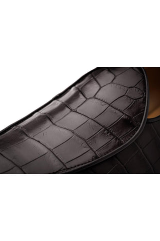 SUPERGLAMOUROUS Tangerine Exotic Crocodile Belgian Loafer(SPGM1348)-AmbrogioShoes