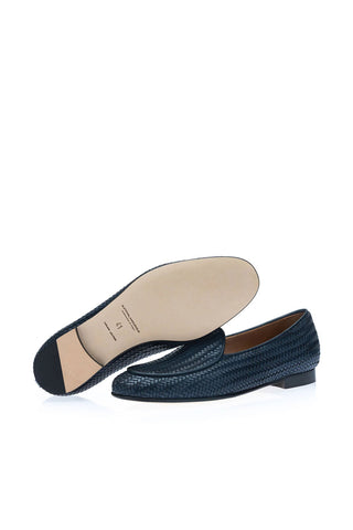 SUPERGLAMOUROUS Tangerine Intrecciato Leather Loafer