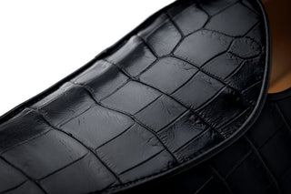 SUPERGLAMOUROUS Tangerine Men's Shoes Exotic Crocodile Belgian Loafer(SPGM1348)-AmbrogioShoes