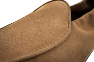 SUPERGLAMOUROUS Tangerine Men's Shoes Unlined Suede Leather Slip-On Loafer (SPGM1365)-AmbrogioShoes