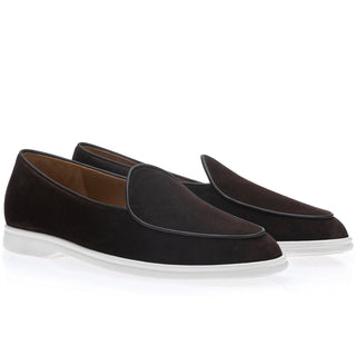 SUPERGLAMOUROUS Tangerine Suede Airwalk Sneaker (SPGM1351)-AmbrogioShoes