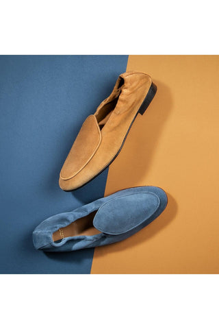SUPERGLAMOUROUS Tangerine Unlined Suede Slip-On Loafer