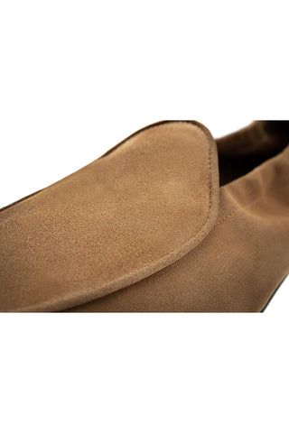 SUPERGLAMOUROUS Tangerine Unlined Suede Slip-On Loafer