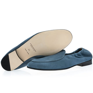 SUPERGLAMOUROUS Tangerine Unlined Suede Slip-On Loafer (SPGM1365)-AmbrogioShoes