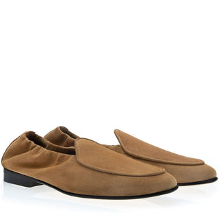 SUPERGLAMOUROUS Tangerine Unlined Suede Slip-On Loafer (SPGM1365)-AmbrogioShoes