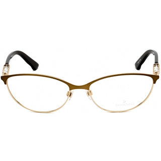 SWAROVSKI SK5139 Eyeglasses Shiny Dark Bronze / Clear Lens-AmbrogioShoes