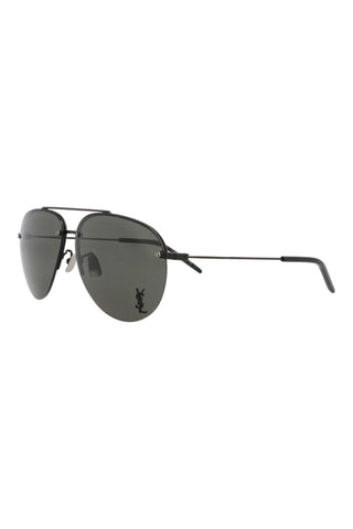 Saint Laurent CLASSIC11F Semimatte Black Sunglasses