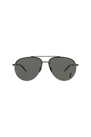 Saint Laurent CLASSIC11F Semimatte Black Sunglasses