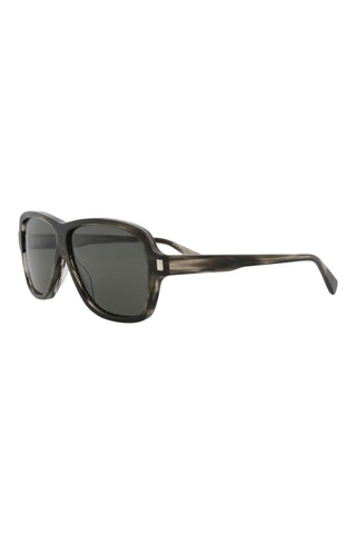 Saint Laurent SL609CAROL Striated Gray Havana Sunglasses