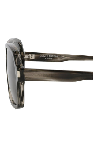 Saint Laurent SL609CAROL Striated Gray Havana Sunglasses