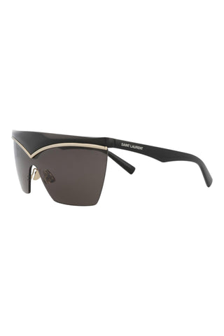 Saint Laurent SL614MASK Black/Light Gold Sunglasses