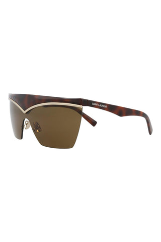 Saint Laurent SL614MASK HAVANA/LIGHT GOLD Sunglasses
