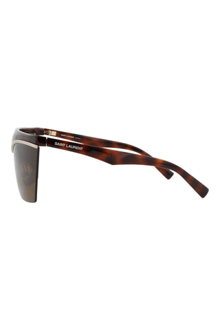 Saint Laurent SL614MASK HAVANA/LIGHT GOLD Sunglasses