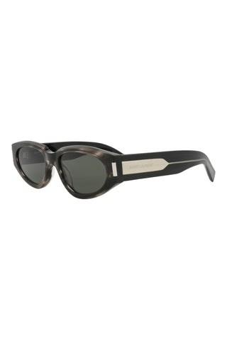 Saint Laurent SL618 Striated Gray Havana Sunglasses
