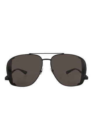 Saint Laurent SL653LEONL Semimatte Black Sunglasses