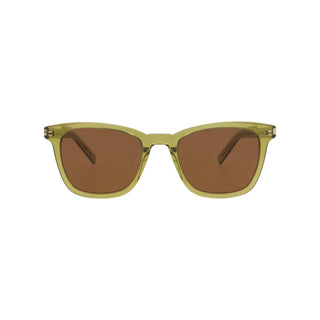 Saint Laurent SL716SLIM Transparent Acid Green Sunglasses