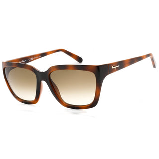 Salvatore Ferragamo SF1018S Sunglasses TORTOISE/Green Brown-AmbrogioShoes