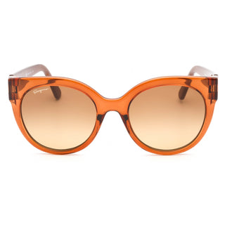 Salvatore Ferragamo SF1031S Sunglasses CRYSTAL CARAMEL/Brown Gradient-AmbrogioShoes